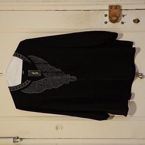 Black with silver detail blouse